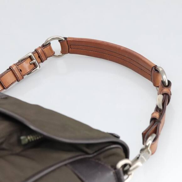 PRADA Shoulder Bag Nylon Khaki - Picture 8 of 16